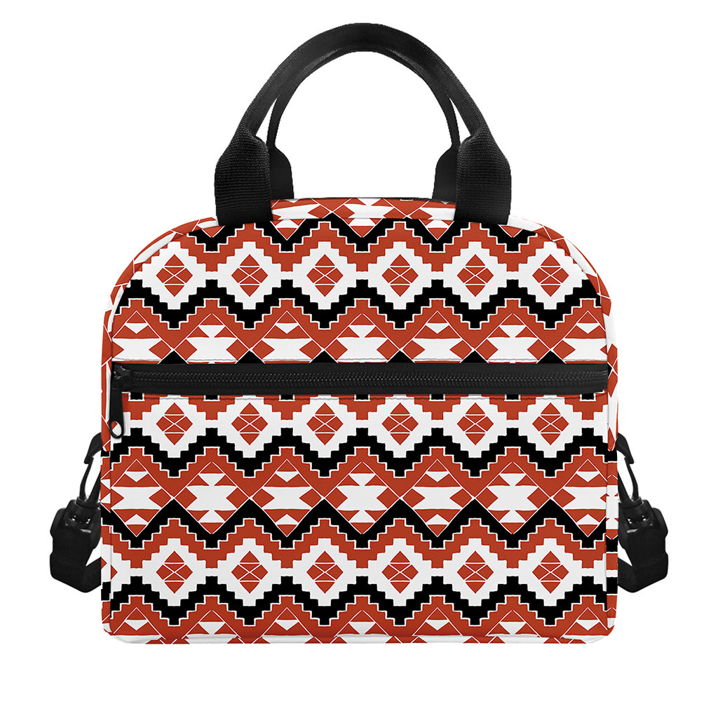 Native American Indian Pattern Print Insulated Lunch Bag
