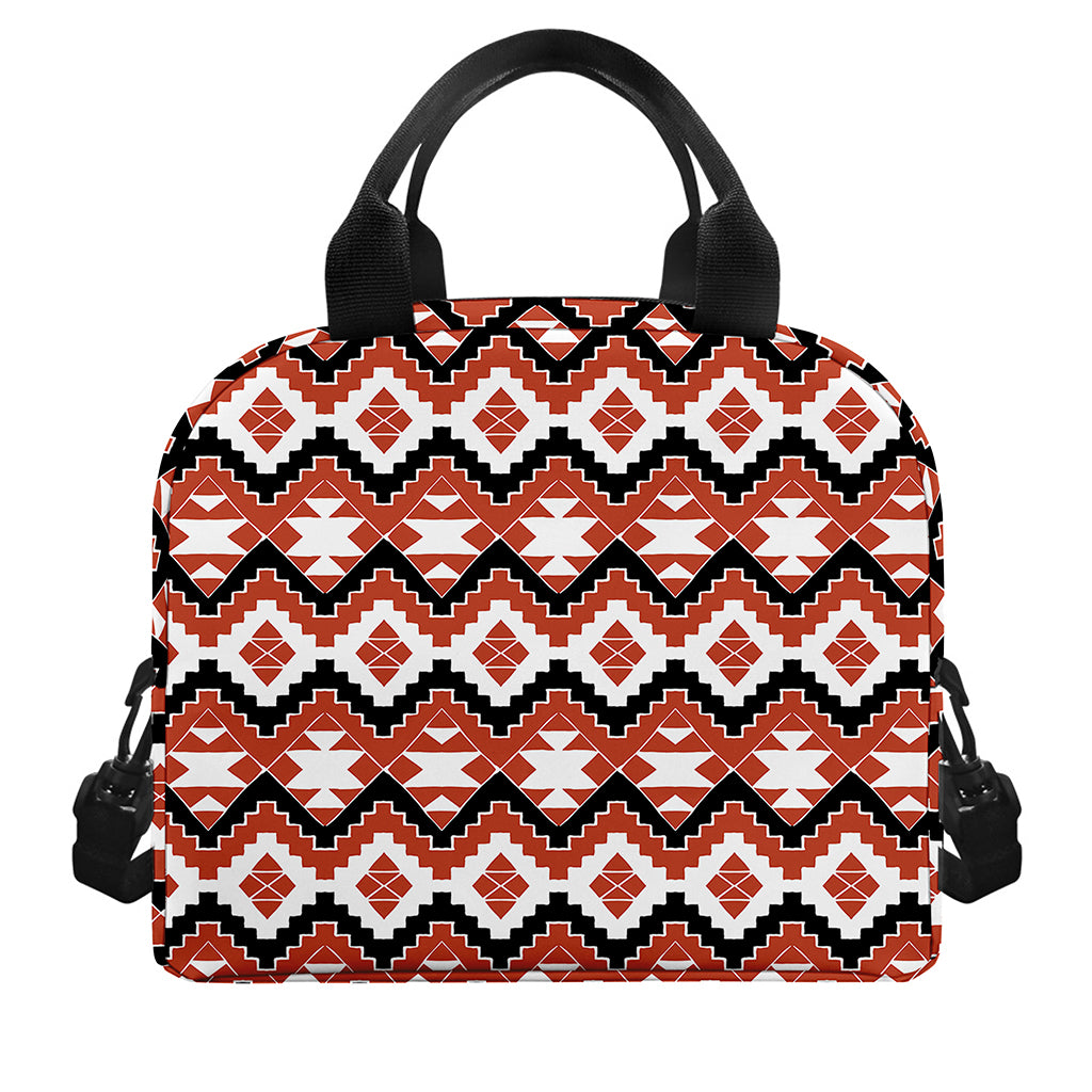 Native American Indian Pattern Print Insulated Lunch Bag