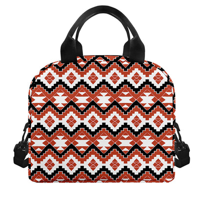 Native American Indian Pattern Print Insulated Lunch Bag