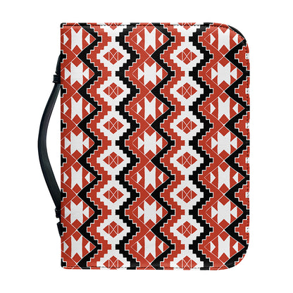 Native American Indian Pattern Print Leather Bible Cover