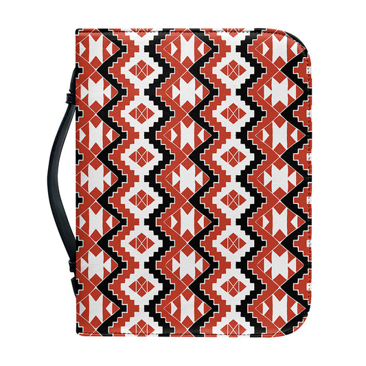 Native American Indian Pattern Print Leather Bible Cover