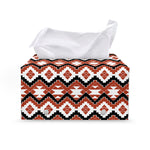 Native American Indian Pattern Print Leather Tissue Box Cover