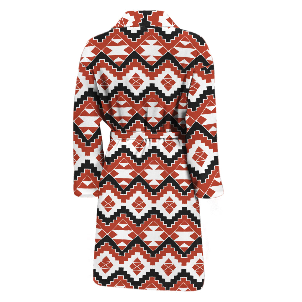 Native American Indian Pattern Print Men's Bathrobe