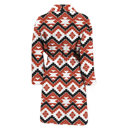 Native American Indian Pattern Print Men's Bathrobe