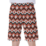 Native American Indian Pattern Print Men's Beach Shorts