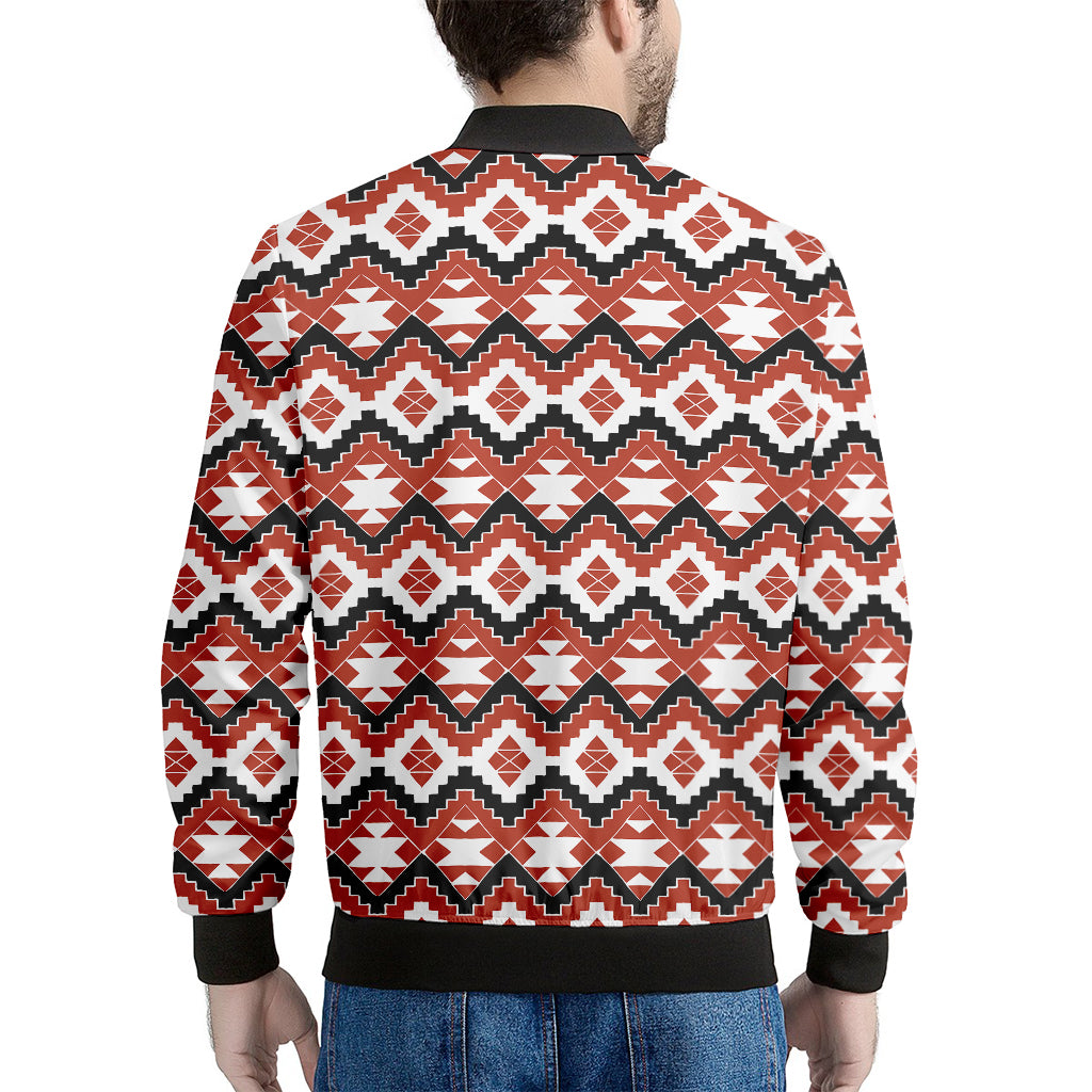 Native American Indian Pattern Print Men's Bomber Jacket