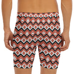 Native American Indian Pattern Print Men's Long Boxer Briefs