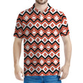 Native American Indian Pattern Print Men's Polo Shirt