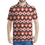 Native American Indian Pattern Print Men's Polo Shirt