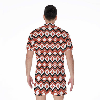 Native American Indian Pattern Print Men's Rompers