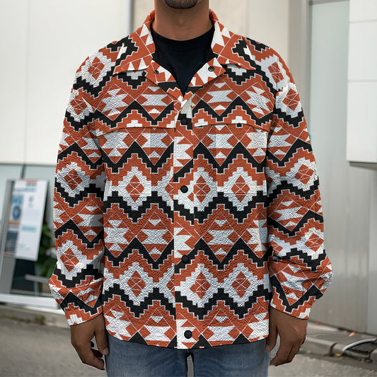 Native American Indian Pattern Print Men's Shirt Jacket