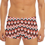 Native American Indian Pattern Print Men's Short Boxer Briefs