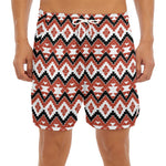 Native American Indian Pattern Print Men's Split Running Shorts