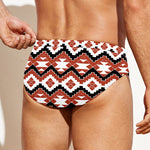 Native American Indian Pattern Print Men's Swim Briefs