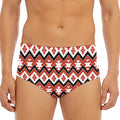 Native American Indian Pattern Print Men's Triangle Swim Briefs