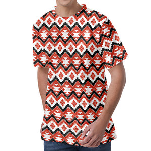 Native American Indian Pattern Print Men's Velvet T-Shirt