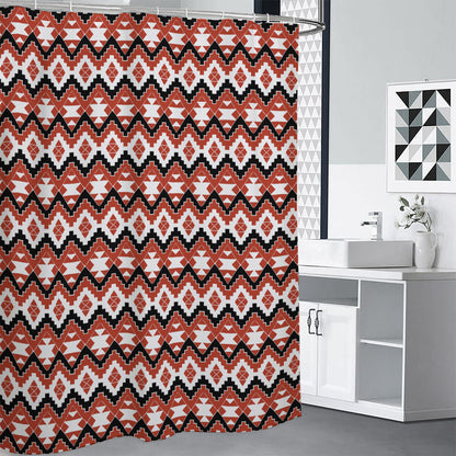 Native American Indian Pattern Print Premium Shower Curtain