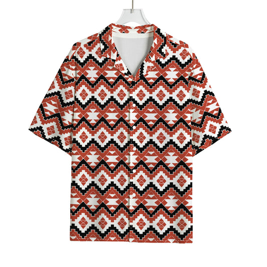 Native American Indian Pattern Print Rayon Hawaiian Shirt