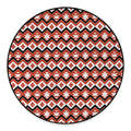 Native American Indian Pattern Print Round Floor Mat