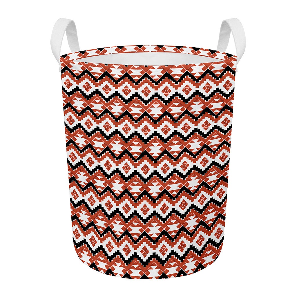 Native American Indian Pattern Print Round Laundry Basket