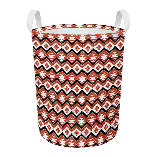 Native American Indian Pattern Print Round Laundry Basket