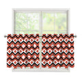 Native American Indian Pattern Print Tier Curtains