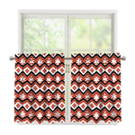 Native American Indian Pattern Print Tier Curtains