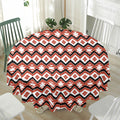 Native American Indian Pattern Print Waterproof Round Tablecloth