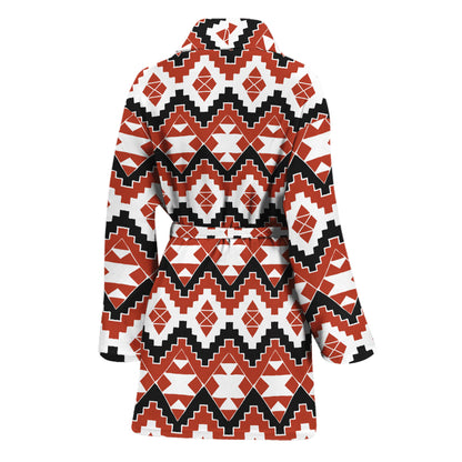 Native American Indian Pattern Print Women's Bathrobe