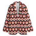Native American Indian Pattern Print Women's Cotton Blazer