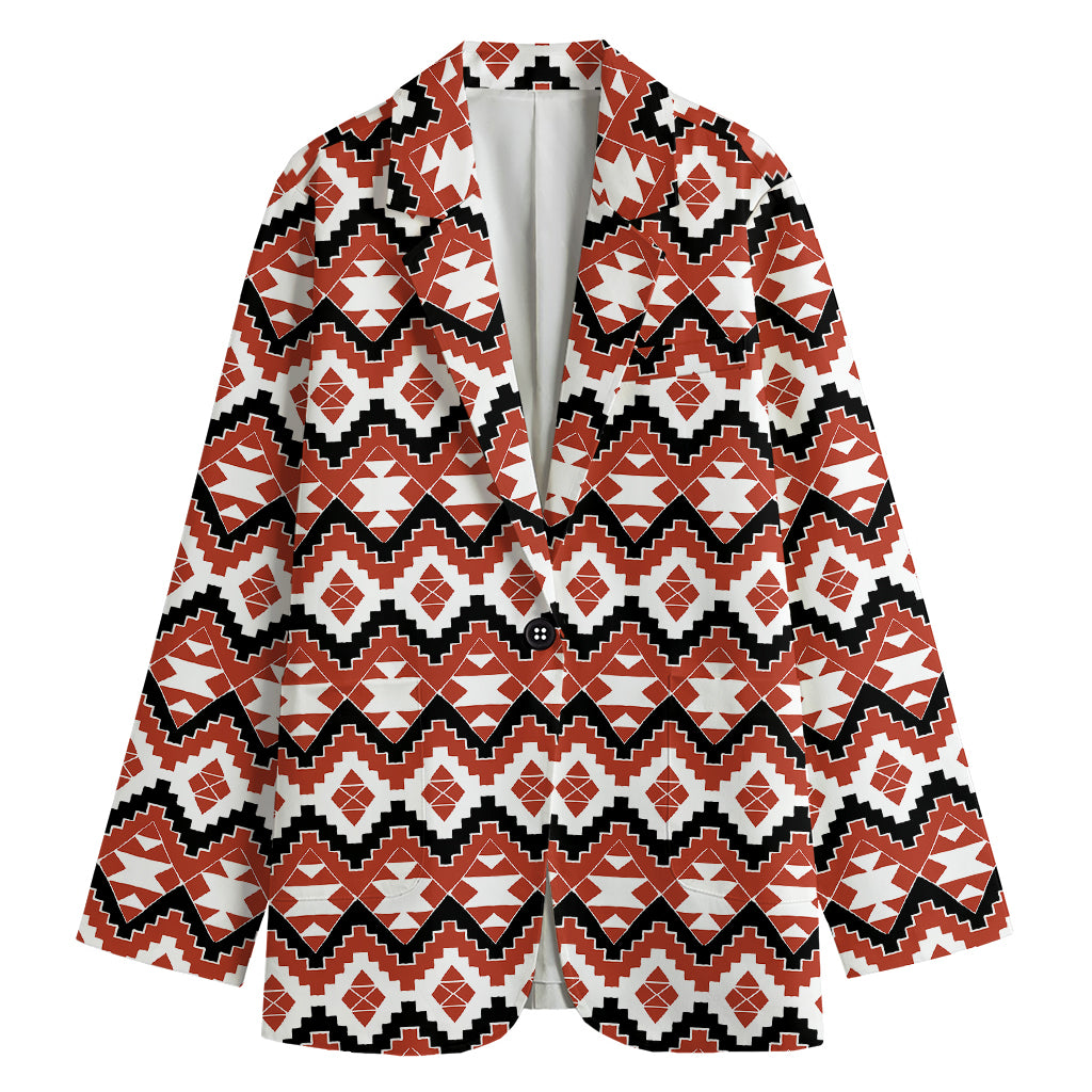 Native American Indian Pattern Print Women's Cotton Blazer