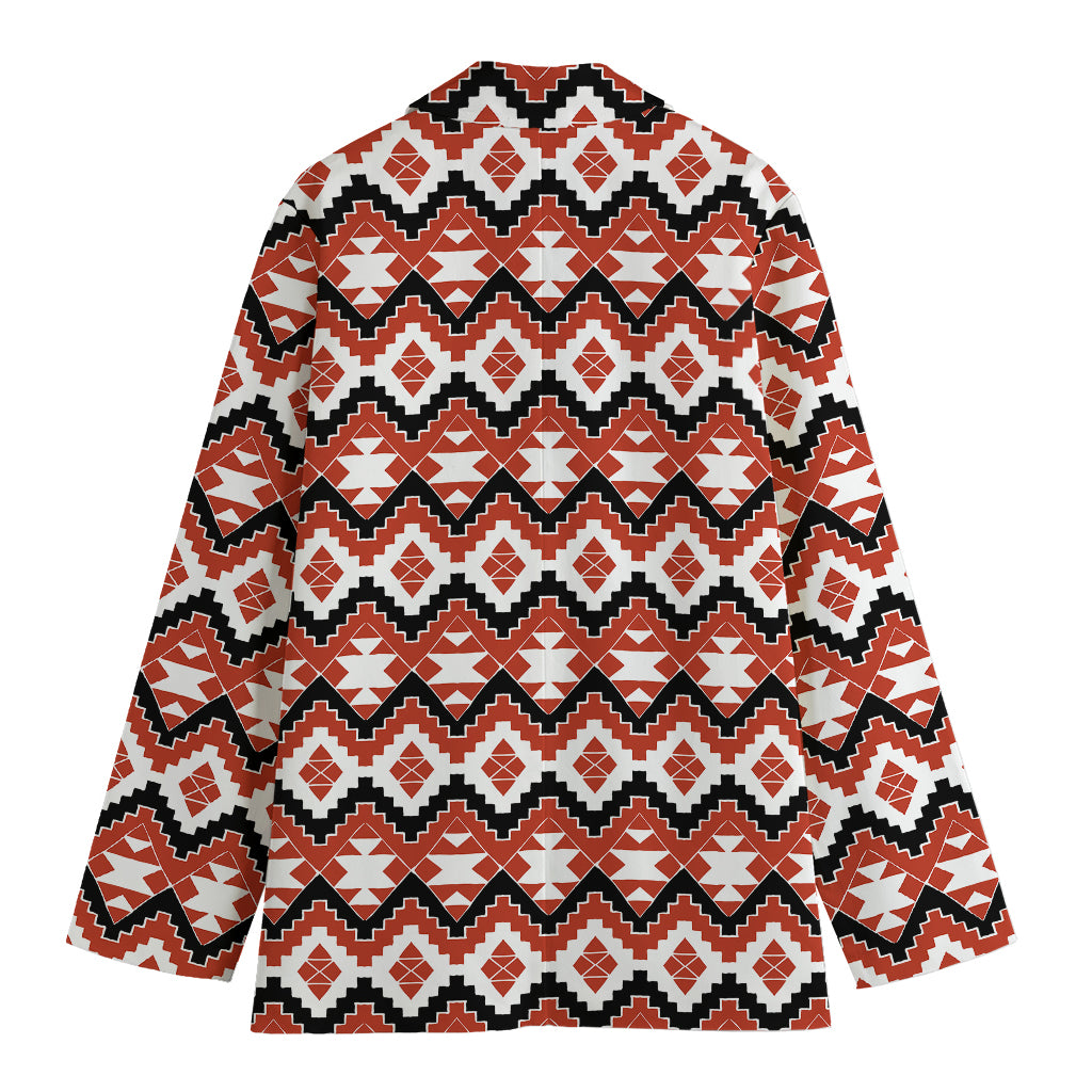 Native American Indian Pattern Print Women's Cotton Blazer