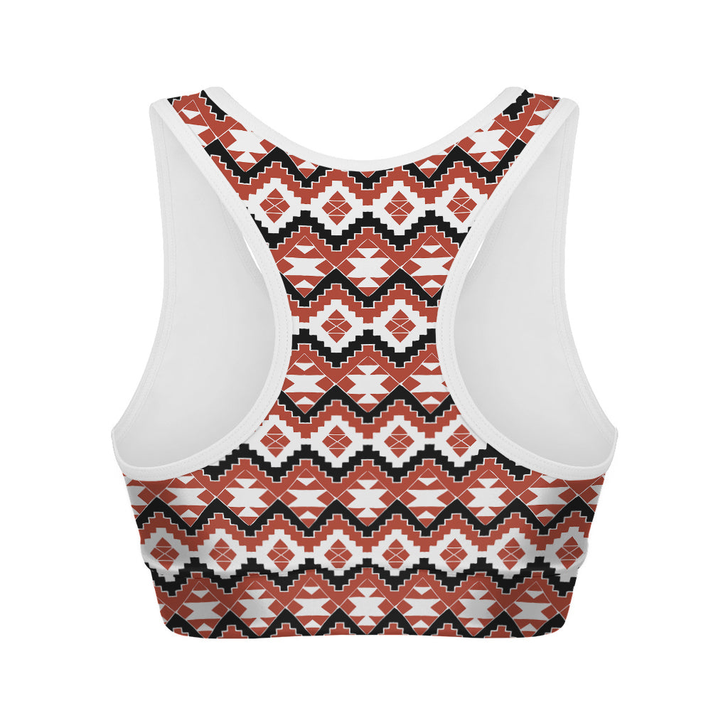 Native American Indian Pattern Print Women's Sports Bra