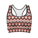 Native American Indian Pattern Print Women's Sports Bra