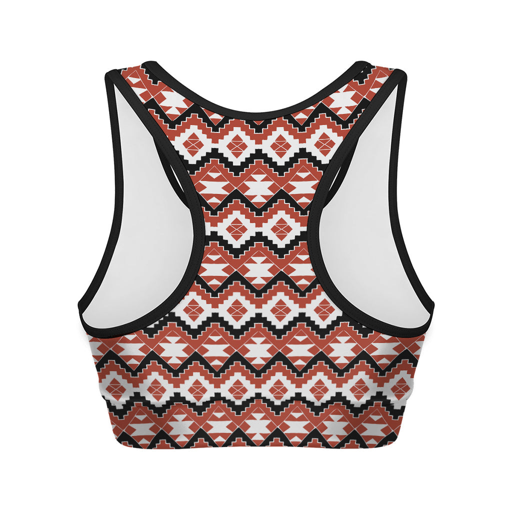 Native American Indian Pattern Print Women's Sports Bra