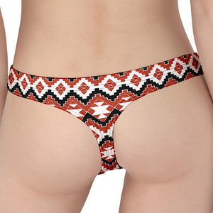 Native American Indian Pattern Print Women's Thong