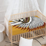 Native American Indian Skull Print Baby Crib Sheet