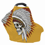 Native American Indian Skull Print Baby Seat Cover