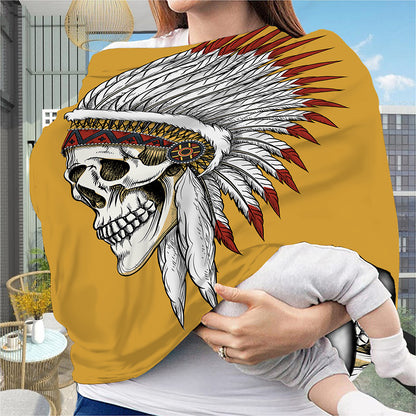 Native American Indian Skull Print Baby Seat Cover