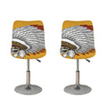 Native American Indian Skull Print Bar Stool Covers