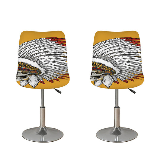 Native American Indian Skull Print Bar Stool Covers