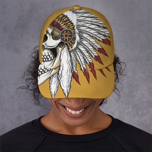 Native American Indian Skull Print Baseball Cap