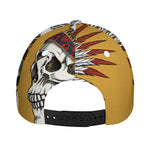 Native American Indian Skull Print Baseball Cap