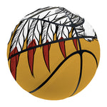Native American Indian Skull Print Basketball