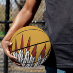 Native American Indian Skull Print Basketball