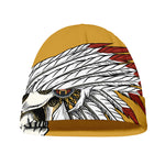 Native American Indian Skull Print Beanie