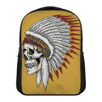 Native American Indian Skull Print Casual Backpack