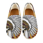 Native American Indian Skull Print Casual Shoes