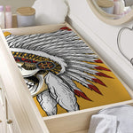 Native American Indian Skull Print Changing Pad Cover