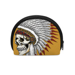 Native American Indian Skull Print Coin Purse